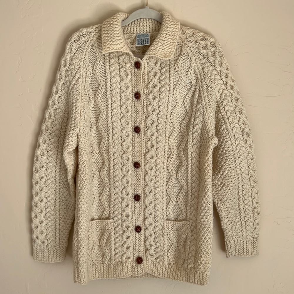 Blarney Wooden Mills Chunky Cardigan - Picture 1 of 8